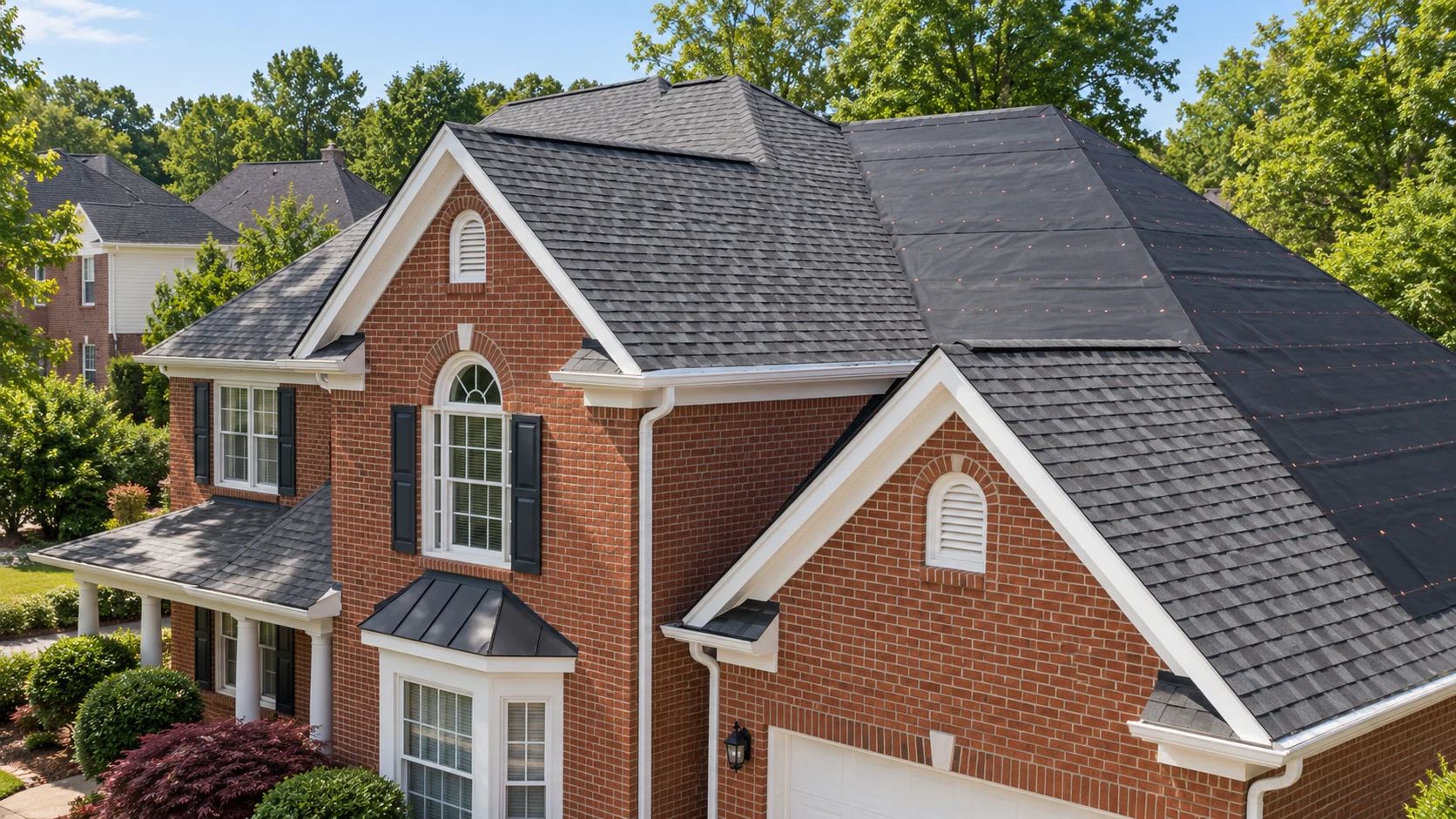 A New Roof — residential exterior in Georgia